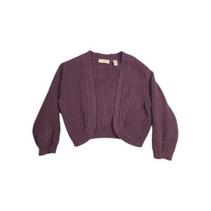 Purple Women's Cardigan Half Sweater SHAW